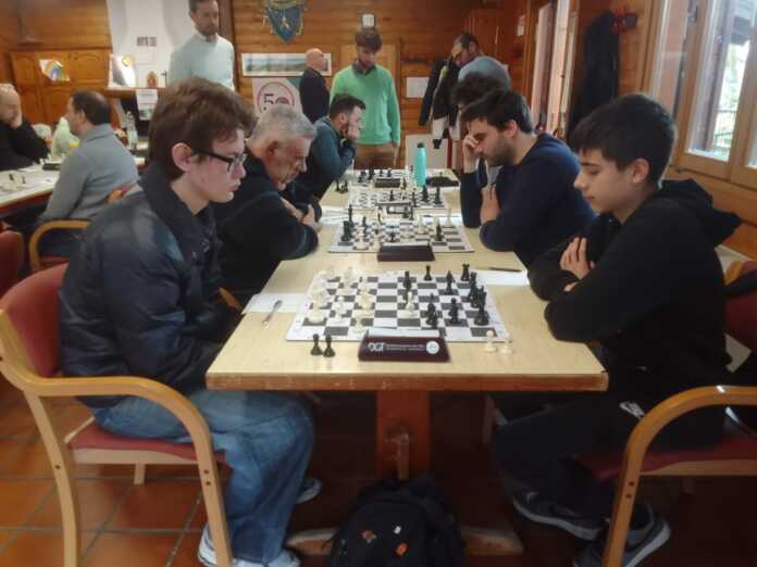 Alessio Cibin e Luca Rosini durante uno dei match